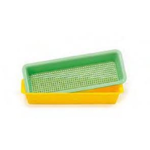 AUTOPLAS Perforated Tray 200x75x30mm Green (10) Plastic Autoclavable
