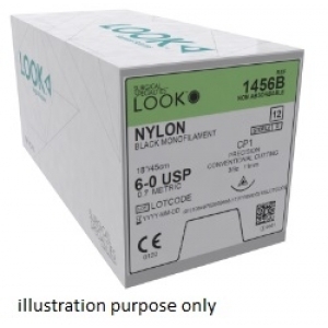 LOOK Nylon Suture 915B 6-0 16mm C22 45cm (12) 