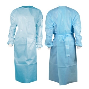 Medicom Poly-Coated Isolation Gown L2 Regular Blue (10/pcs)