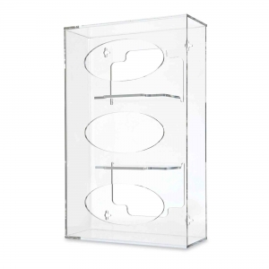 MEDICOM Triple Glove Dispenser Clear Acrylic - NLA