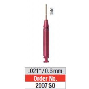 EDENTA Retopin Red 0.6mm Gold 2007SO (25 Pins, 1 Drill & 1 Handle)