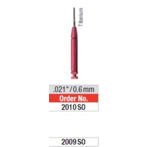 EDENTA Retopin Red Titanium 0.6mm 2009SO (100 Pins, 4 Drills & 1 Handle)