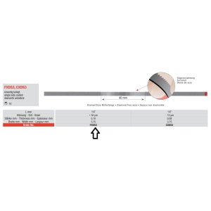 Edenta FXDS3 Serrated Diamond Finishing Strip Fine Red (10/pcs) 3.75x147mm