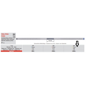 EDENTA Diamond Perforated Strip PCDS3 Yellow 3.75mm 15µ (10)