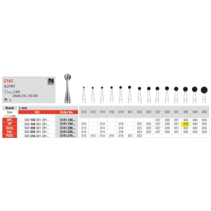 Edenta TC Allport HP C141-104-035 (3) Surgical Bur