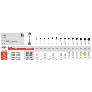 Edenta TC Allport HP C141-104-040 (3) Surgical Bur