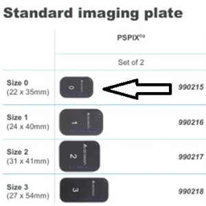 Acteon PSPIX 2 Imaging Plates Size 0 (2/pcs)