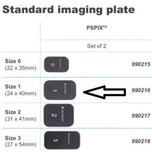 Acteon PSPIX 2 Imaging Plates Size 1 (2/pcs)