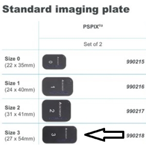 Acteon PSPIX 2 Imaging Plates Size 3 (2/pcs)