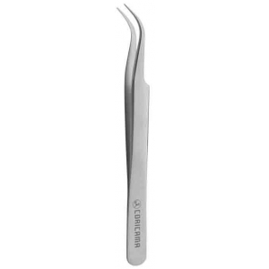 CORICAMA Tweezer Fine Tip Curved Plain 115MM