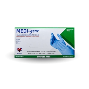 MEDI-GEAR Medium Neoprene Examination Glove (100) Chloroprene Powder Free -While Stocks Last