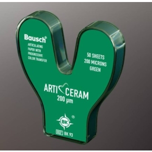 BAUSCH Arti-Ceram Articulating Paper Green BK-93 200um Horseshoe (50)