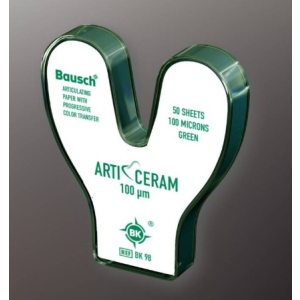 BAUSCH Arti-Ceram Articulating Paper Green BK-98 100um Horseshoe (50)