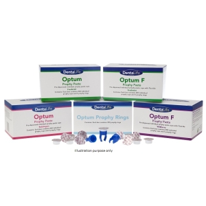 Optum F Prophy Paste Freshmint 200 x 2gm Cups + 5 Rings