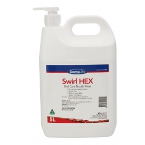 DENTALIFE Swirl Hex Chlorhexidine 0.2% Oral Care Rinse - 5 litre bottle