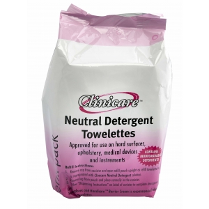 Clinicare Neutral Detergent Towelette Refill (220) 15.2x23.2cm