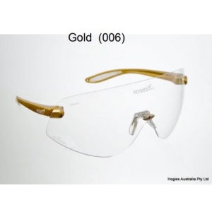 HOGIES Eyeguard Gloss Gold Frame Clear Lens