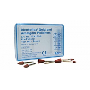 IDENTOFLEX Gold Amalgam Pre-Polisher LENTICULAR RA (12) Brown