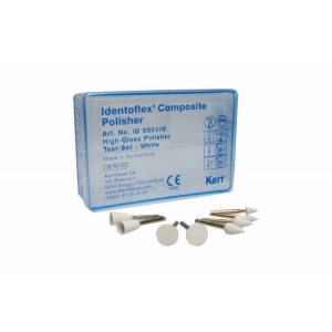 IDENTOFLEX Composite High-Gloss Polisher TEST SET RA (8) White