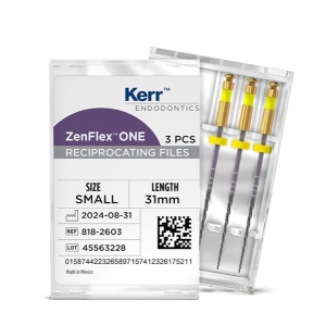 Zenflex ONE #20 .06/31mm NiTi File (3/pcs) Small-Yellow