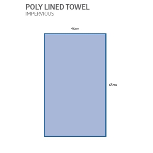 MEDLINE Impervious Poly Lined Towel 46x65cm (150) 3520CEA