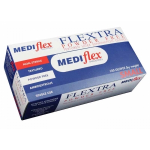 MEDIFLEX Flextra X-Small Latex Glove (100) Powder Free