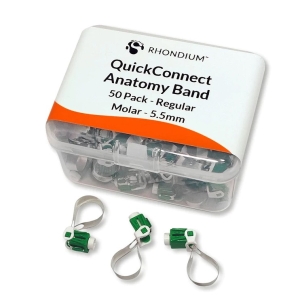 QuickConnect Anatomy Regular Band (50) 5.5mm Molar - Green