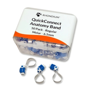 QuickConnect Anatomy Regular Band (50) 6.5mm Molar - Blue