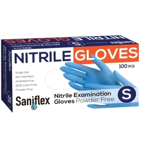 Saniflex Blue Nitrile Gloves