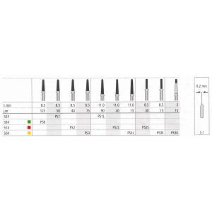 INTENSIV Proxoshape File PS3S (1) Extra Fine Yellow 0.2mm/8.5mm